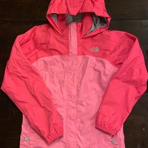 North face rain jacket coat sz L